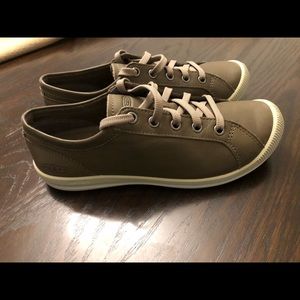 KEEN Women Lorelai Brown Leather Sneakers